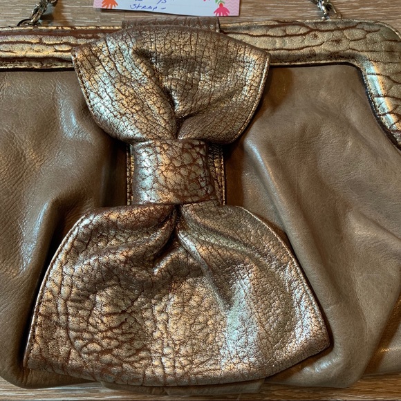 Be&D Leather purse with chain handle - Picture 2 of 7